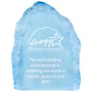 Small Acrylic Blue Iceberg Award - 4 3/4" x 6"