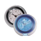 Flip-Open Travel Alarm Clock with Translucent Lid
