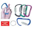 Forged Aluminum Carabiner Combination Lock