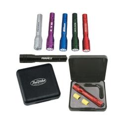 Anodized Aluminum Mini LED Flashlight Gift Set