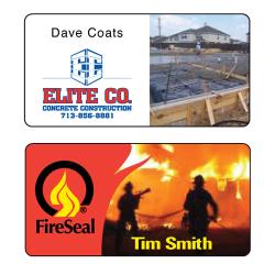 1 1/2" x 3" Full-Color Sublimation Name Badge