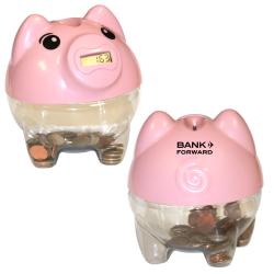 Piggy Bank with Digital Coin Counter