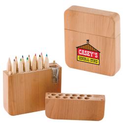 12-Piece Colored Pencil Set with Sharpener