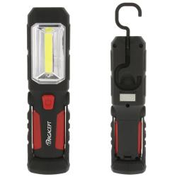 High Intensity COB LED Utility Worklight With LED Flashlight