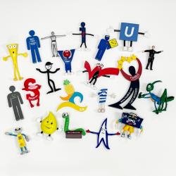 Custom Bendable Rubber Figures