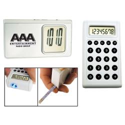 5-in-1 Calculator Alarm Clock with Light and Tape Measure