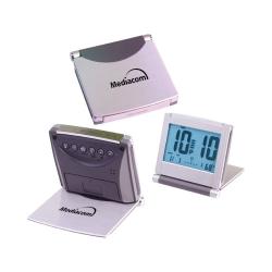 Folding Aluminum Jumbo LCD Alarm Clock