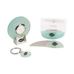 Jade Acrylic Desk Set with Clock