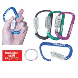 Forged Aluminum Carabiner Combination Lock