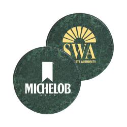 Single Round Marble Coaster