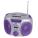 AM/FM Mini Boom Box with LCD Clock