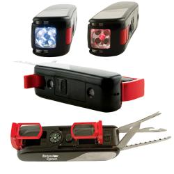 12-in-1 Camping Multi-Tool with Self-Storing Binoculars
