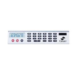 Silver Calculator Ruler with Jumbo LCD Display