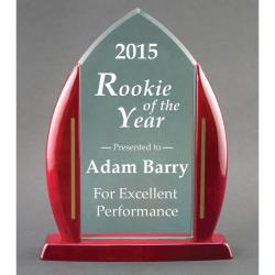 Acrylic Flame Award with Base - 71/2" x 9 5/8"